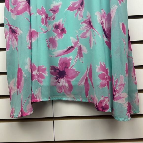 MINT FLORAL HALTER NECK SHORT DRESS Sz One Size - Picture 3 of 9
